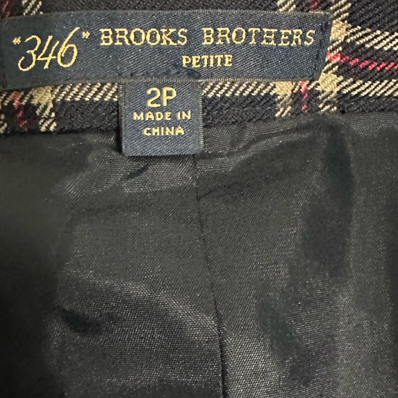 Brooks brothers plaid wool lined skirt - Picture 3 of 5